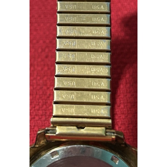 Vintage Wittnauer Swiss Electronic Transistorized  Gold Tone Mens Watch - Picture 11 of 13